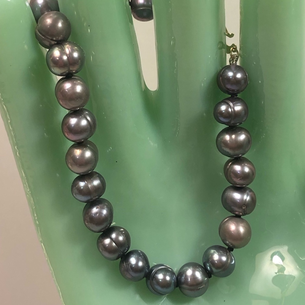 NIB 14Kt Yellow Gold 7mm Peacock Pearl 7” Bracelet